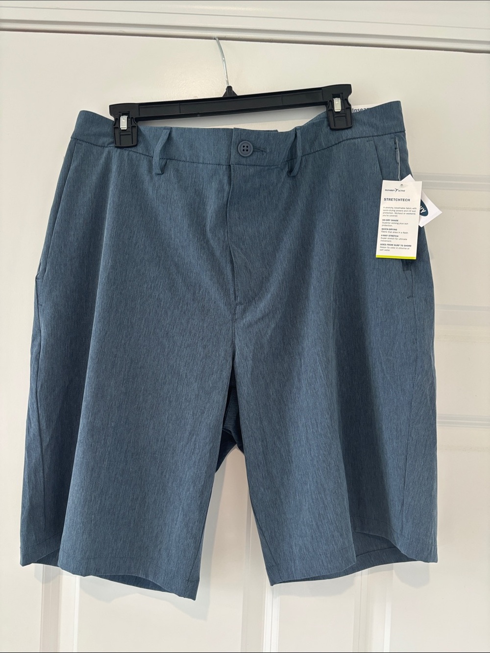 Men's Stretch Performance Shorts - Blue, Old Navy, Size 36